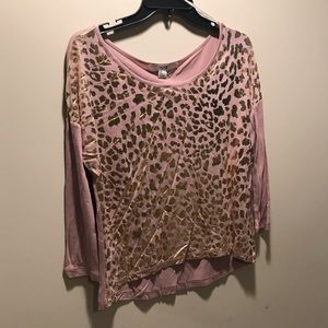 Cheetah gold top